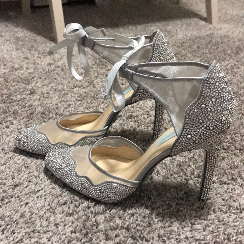 Blue by Betsy Johnson Iris Embellished Heels